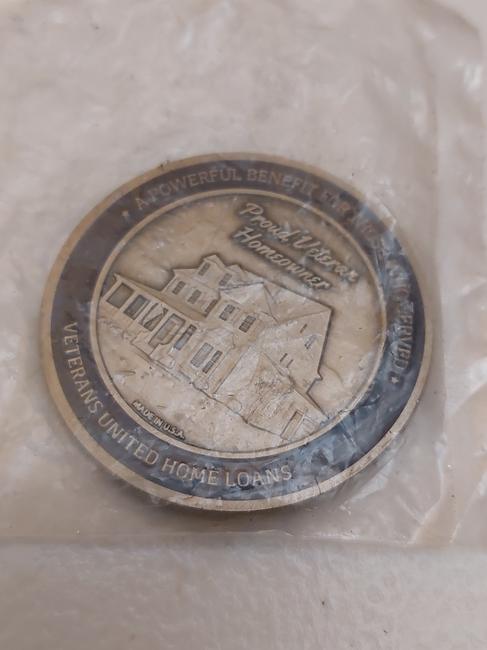 Vintage NOS Veterans United Home Loans Challenge Coin - Picture 2 of 5